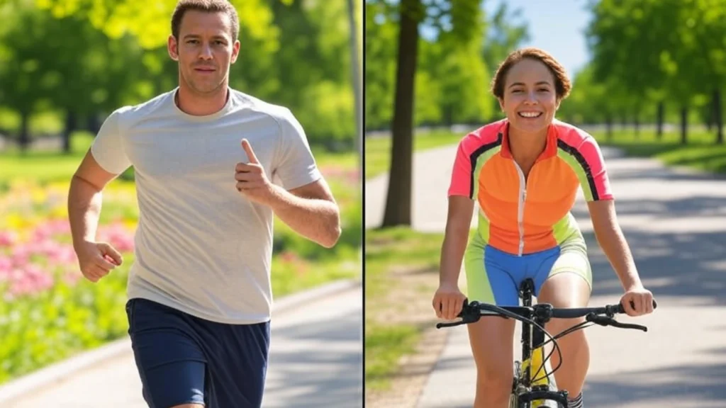 Perbandingan Efektivitas Jogging dan Bersepeda dalam Membakar Kalori